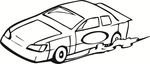 汽车  线条图 矢量图  广告