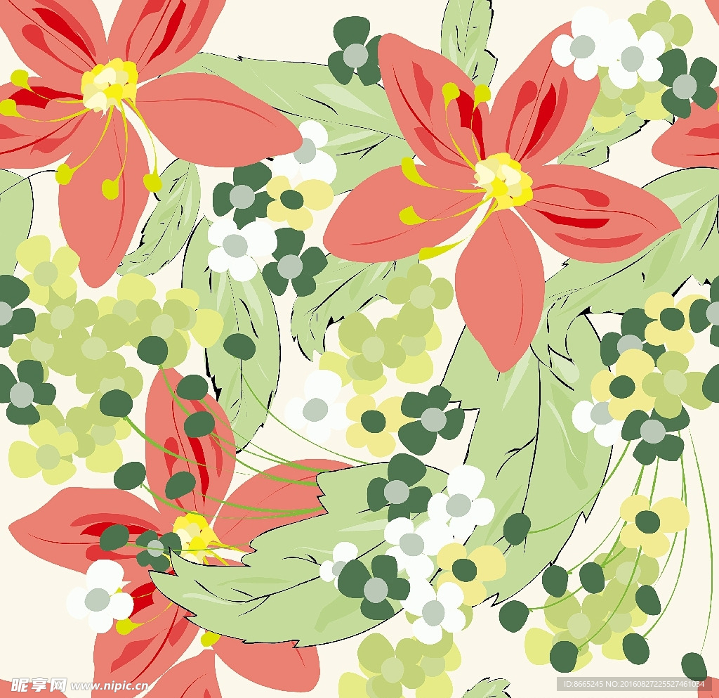 时尚花纹