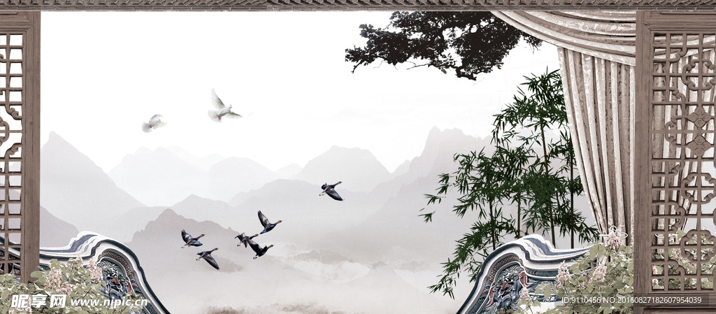 中式古典背景