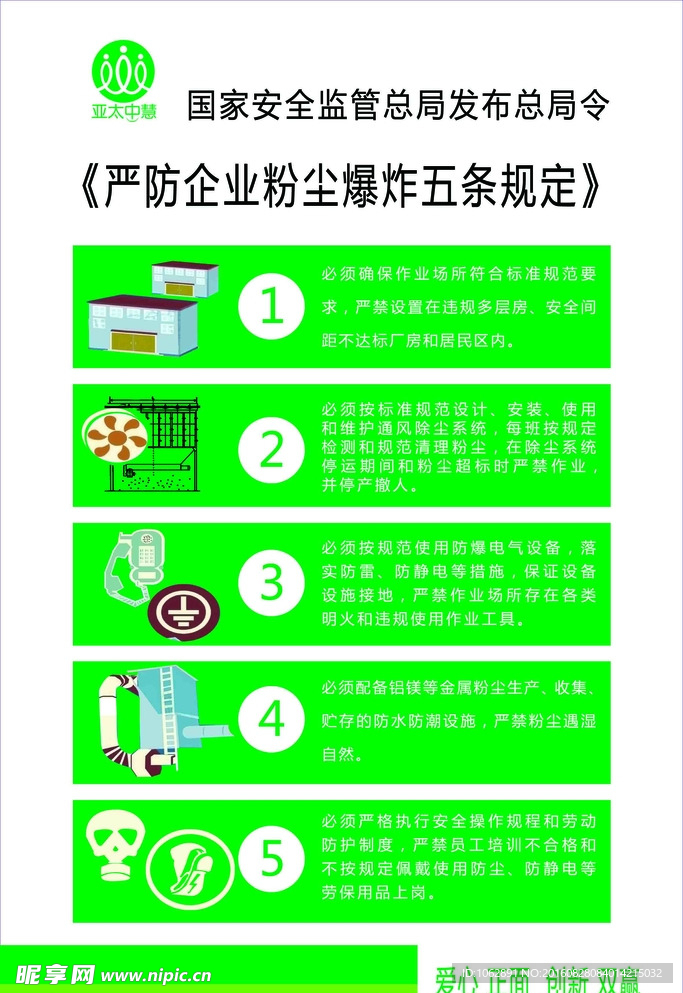 严防企业粉尘爆炸五条规定