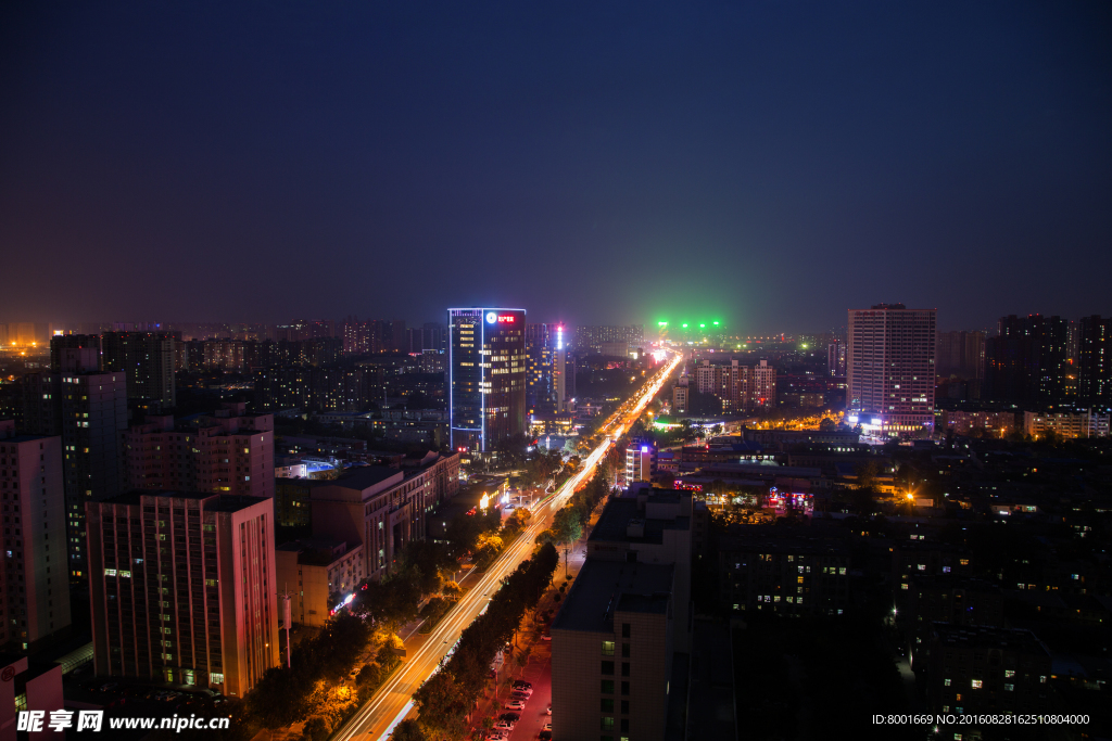 石家庄红旗大街夜景