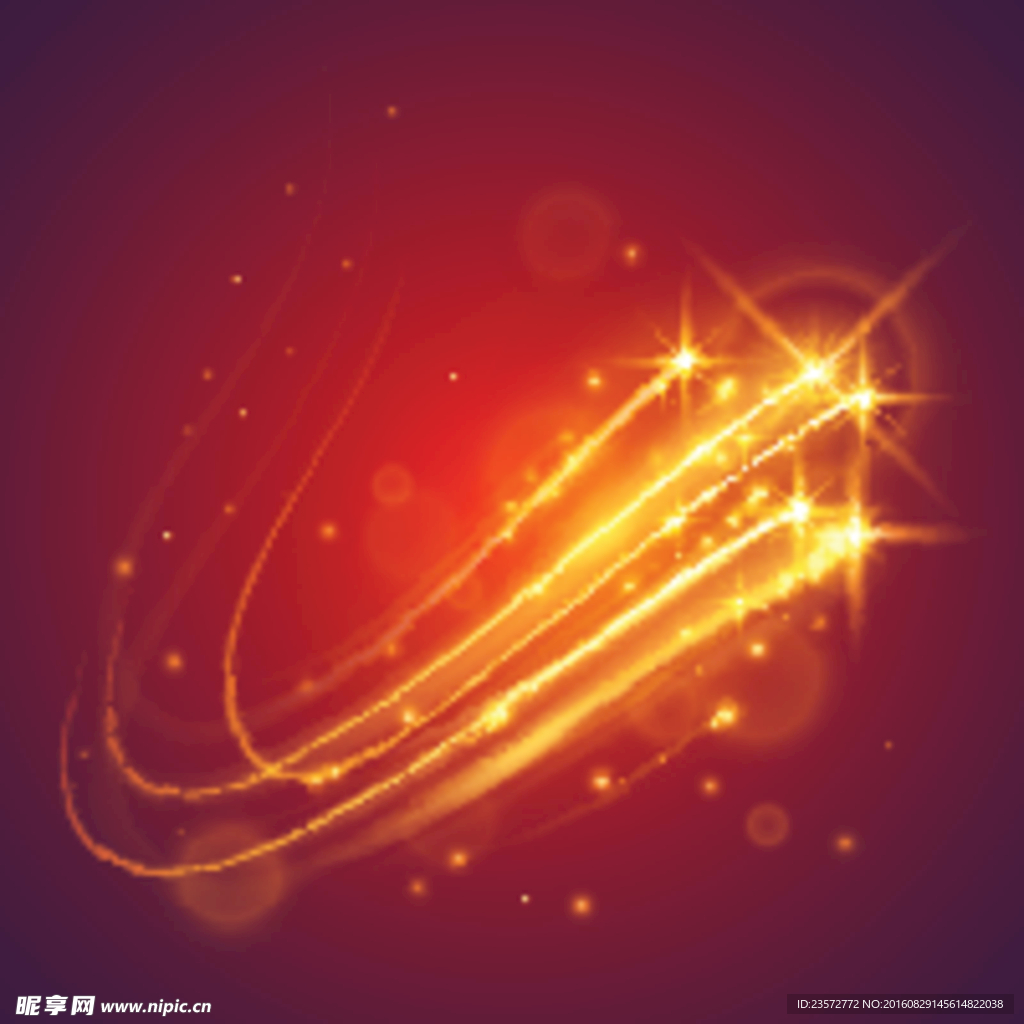 炫彩光线光效线条