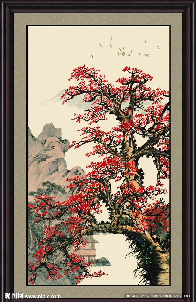 国画梅花