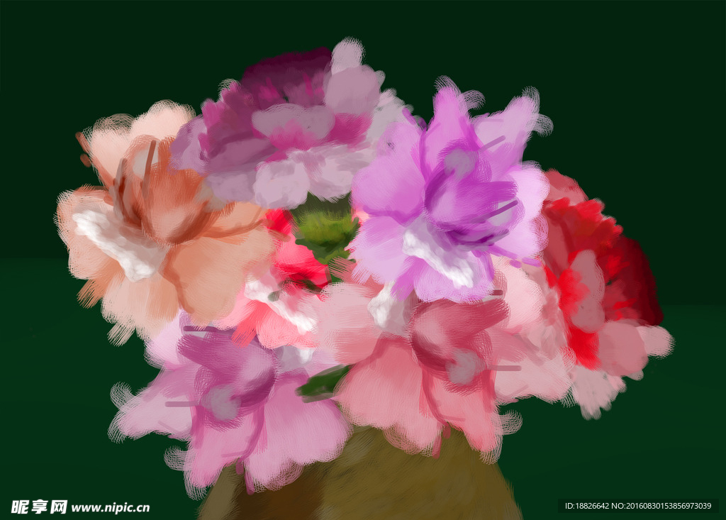 手绘花朵