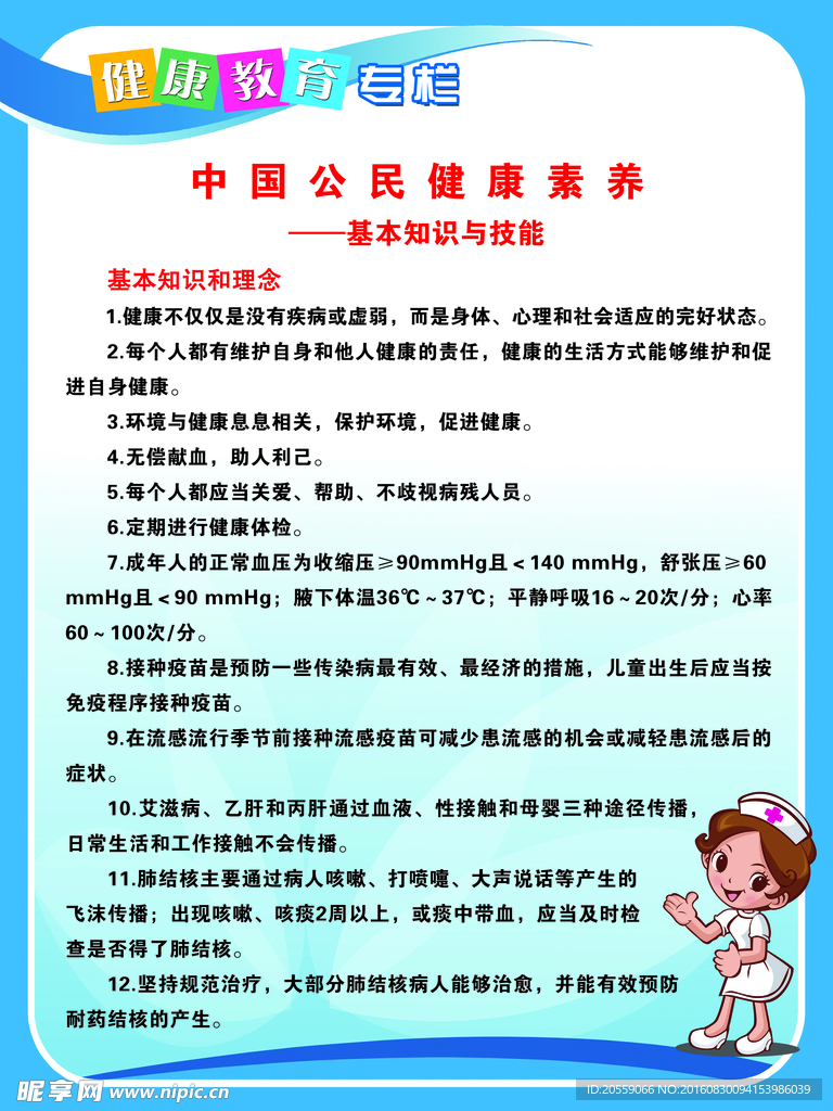 社区健康教育专栏