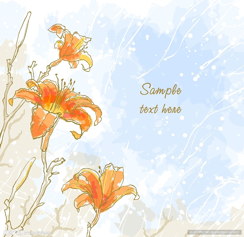 时尚花纹