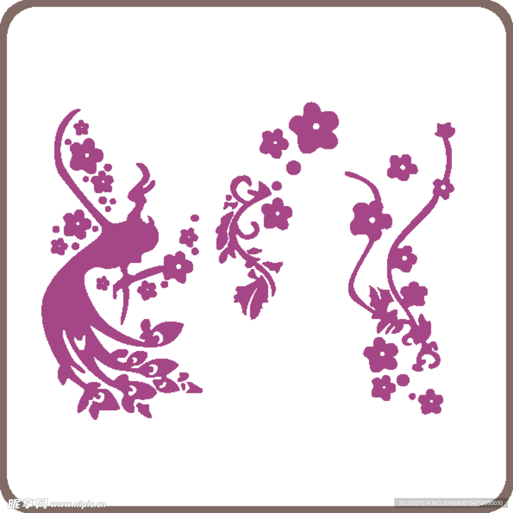 矢量花纹图形