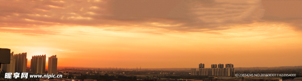 夕阳全景