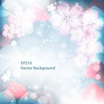 矢量光晕 梦幻花卉