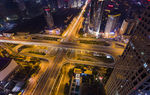 北京夜景CBD国贸桥