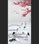 丹顶鹤画