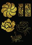 金色花纹图片