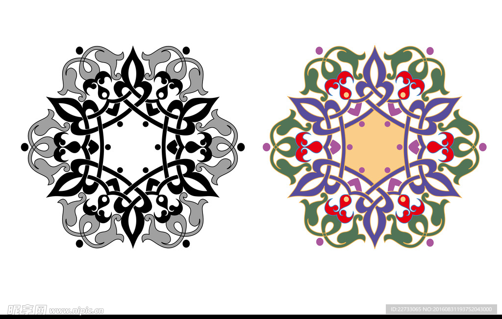 阿拉伯花纹图片