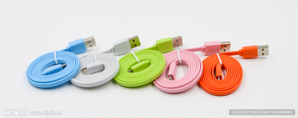 彩色 面条线 数据线 USB线