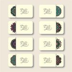 传统花纹 品牌设计 名片 单页