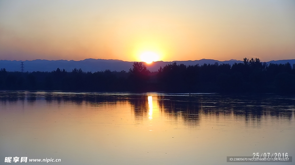 汾水夕阳1