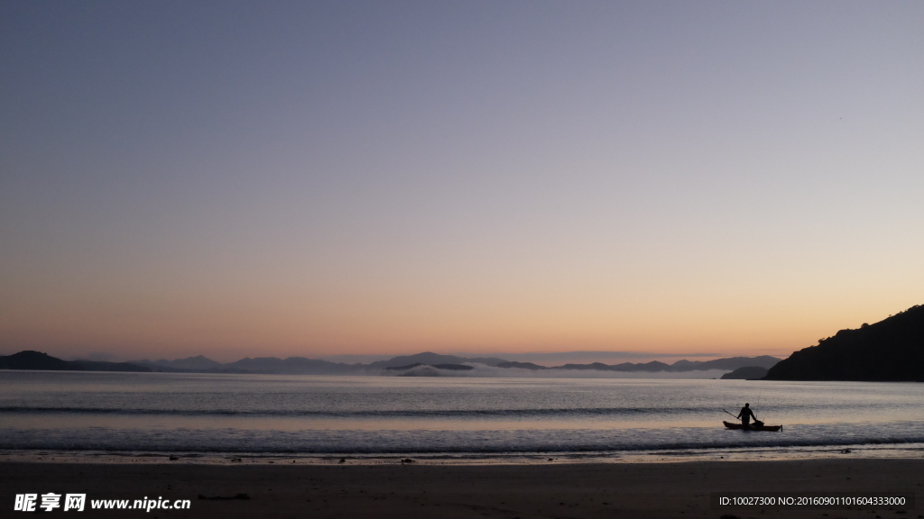 大海渔船风景