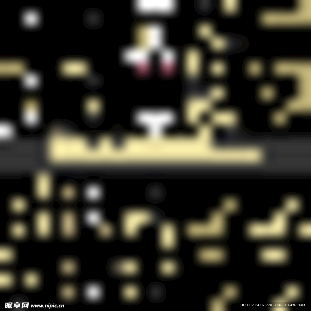 阿拉伯花纹无缝背景矢量素