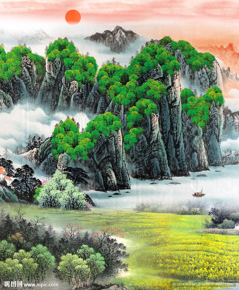 玄关国画