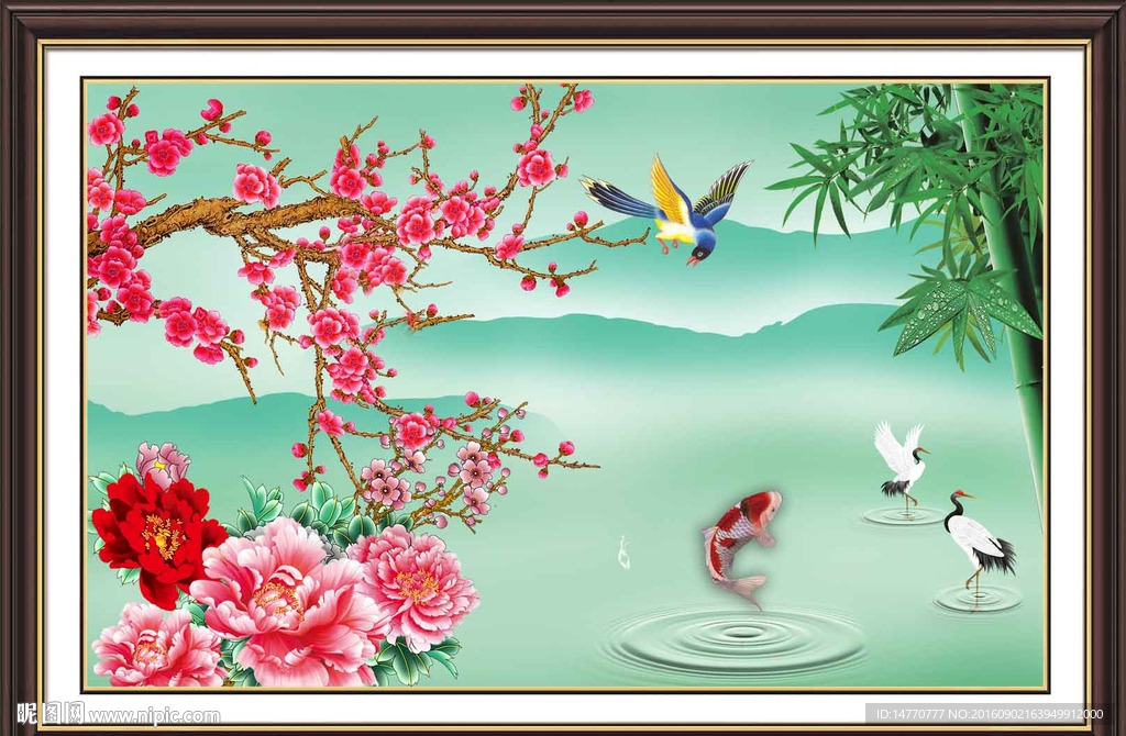 梅花壁画