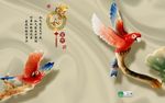玉雕电视背景 立体玉雕