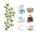 彩色spa元素图标矢量素材