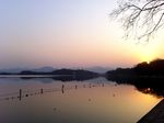 夕阳下的北山路