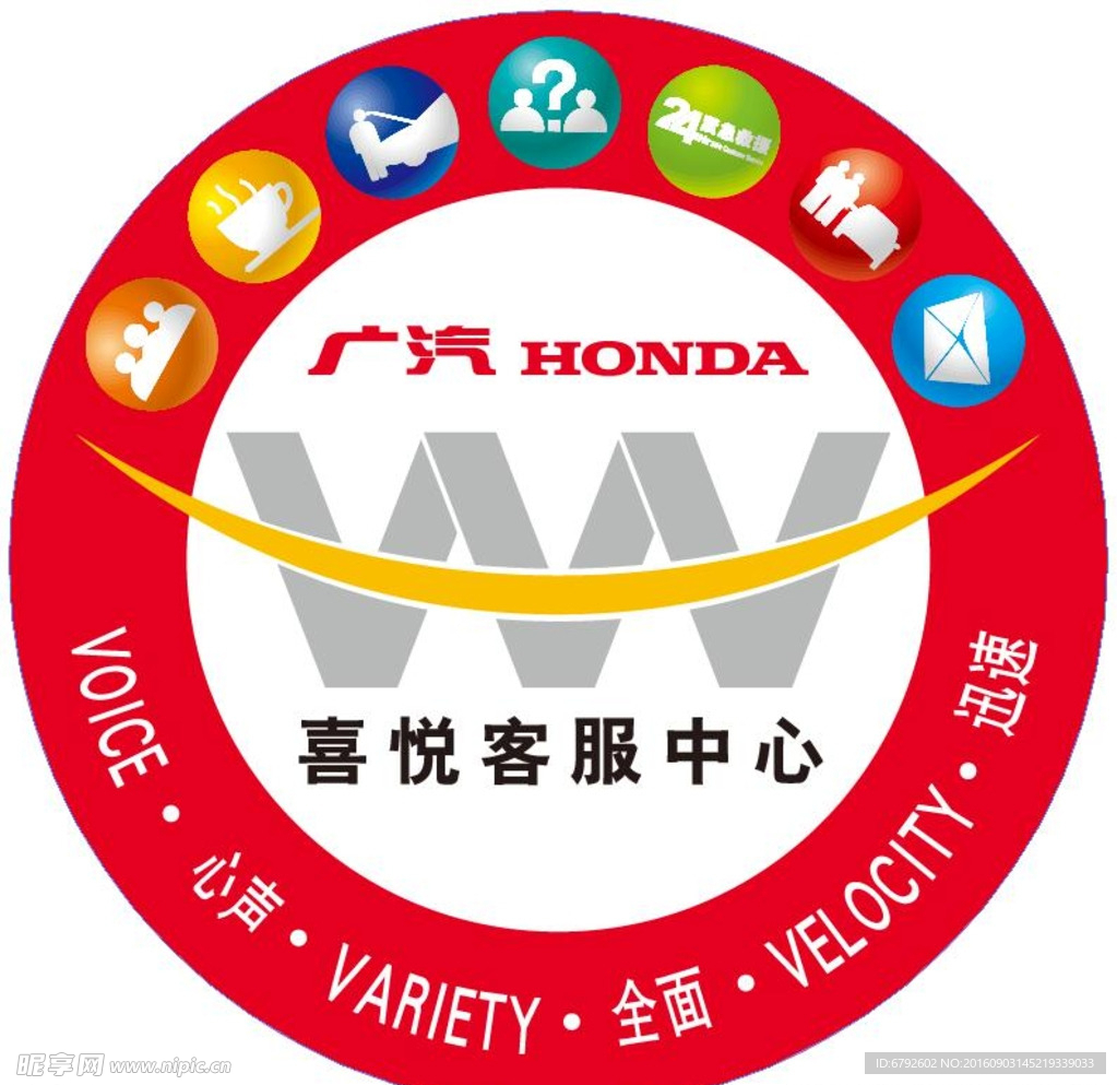 客服中心墙贴