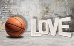 LOVE爱篮球迷立体背景墙