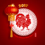 2017鸡年 新年海报