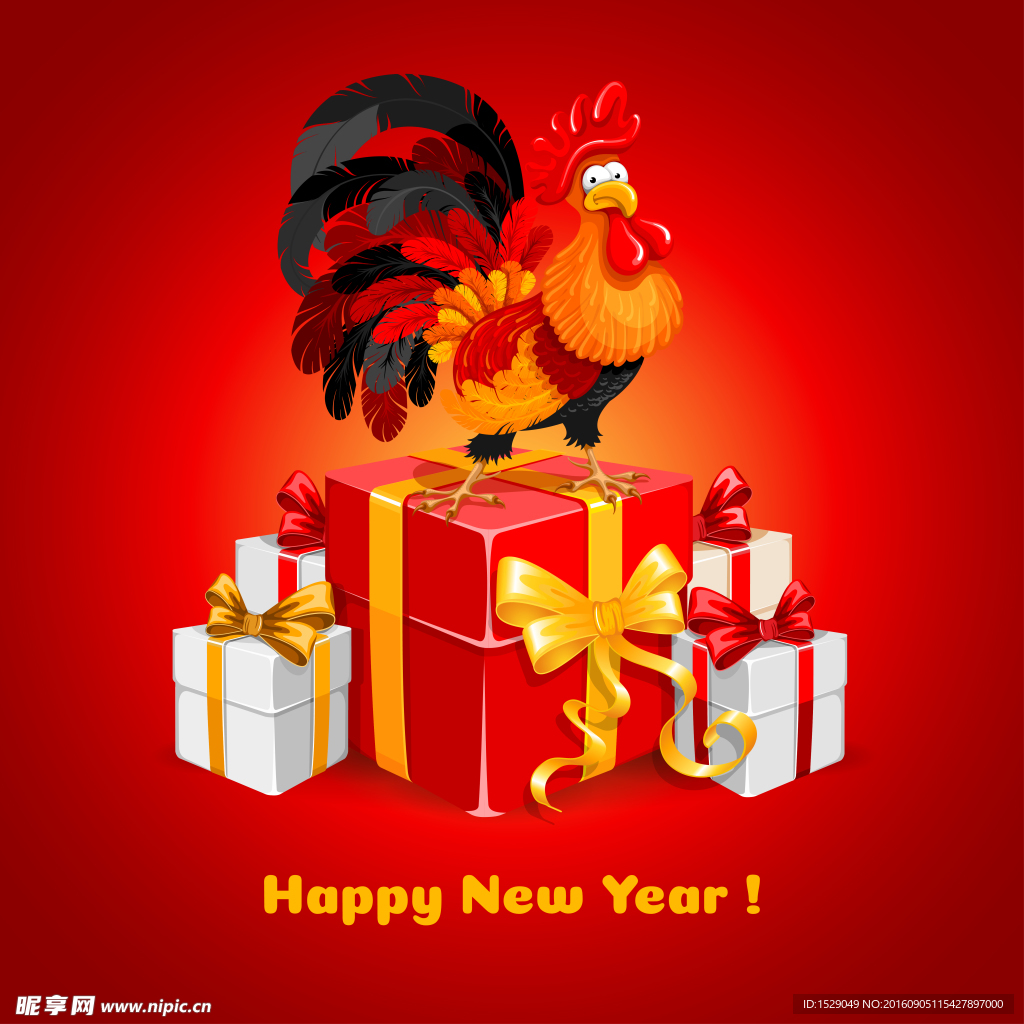 2017鸡年 新年海报