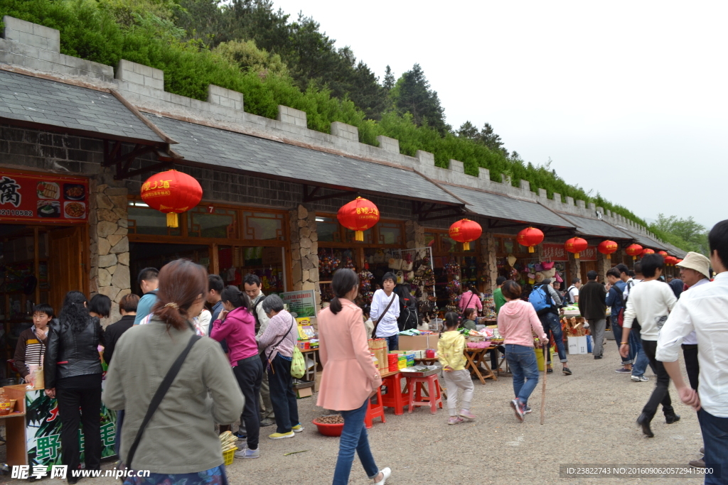 天堂寨的旅客