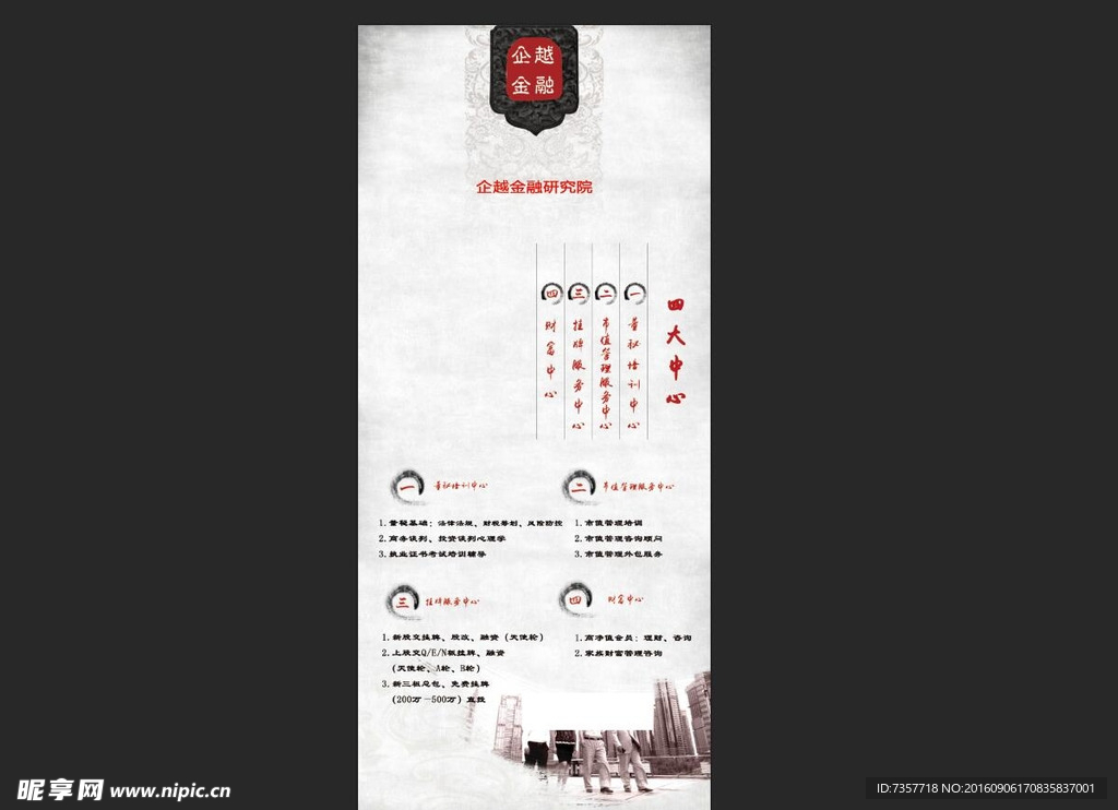 金融研究院展板