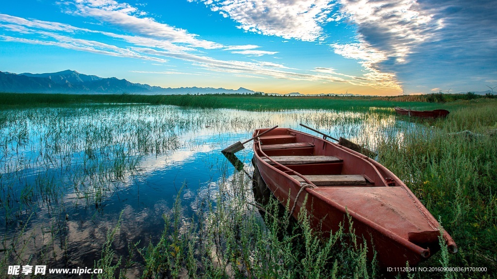 西溪湿地黄昏美景