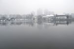 月湖雪景