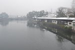 月湖雪景