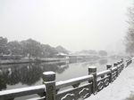 月湖雪景