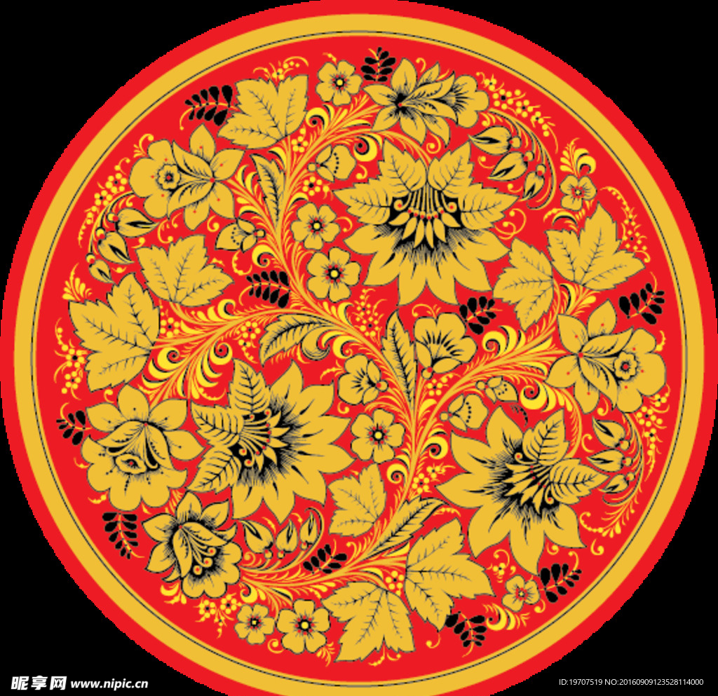 矢量花图案素材