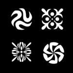 矢量窗花雕花设计