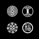矢量窗花雕花设计