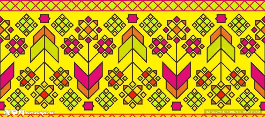 民族花纹图片 矢量图