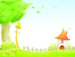 唯美卡通梦幻背景底纹