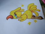 哭泣的小黄鸟 手绘