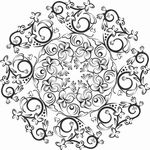 矢量图 雕刻 印花图案