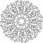 矢量图 雕刻 印花图案