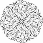 矢量图 雕刻 印花图案