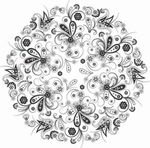 矢量图 雕刻 印花图案