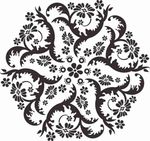 矢量图 雕刻 印花图案