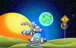创意宇航宇宙主题卡通矢量素材