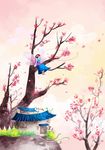 卡通桃花背景底纹